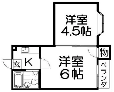 リードマンション【4階】の間取り