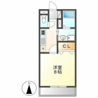 コリーヌ田面【1階】の間取り