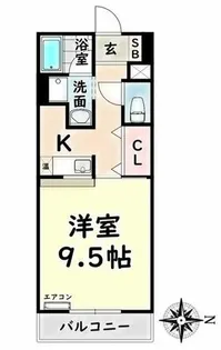 グリーンパーク新瑞【4階】の間取り