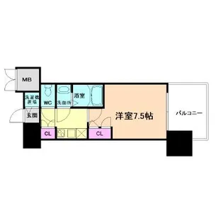 スワンズシティ新大阪プライム【7階】の間取り