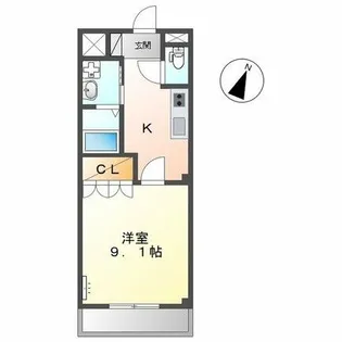 グランシャリオ一色【2階】の間取り