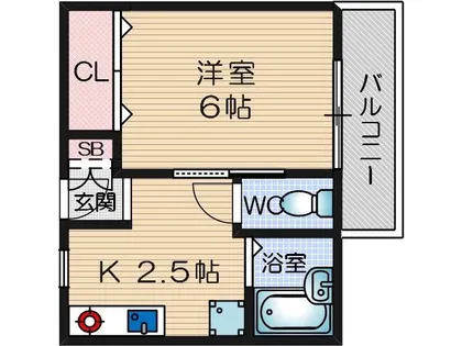 ローズ ビレッジ【2階】の間取り