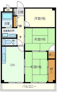 リバーパレス中西【3階】の間取り