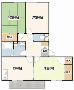 メナジュ夢【M201号室】の間取り