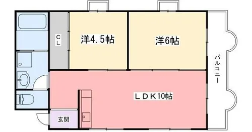 メゾン手柄【4階】の間取り