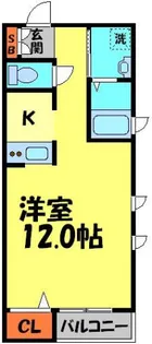 メゾン花水木【201号室】の間取り