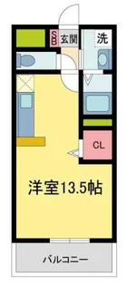 アンプルールクラージュ平野【103号室】の間取り