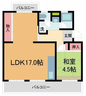 中山五月台住宅11号棟【303号室】の間取り