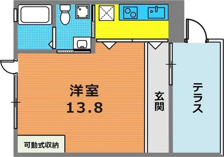 ラ・ウェゾン北野【2階】の間取り