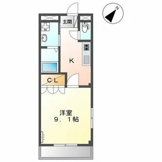 さくら【201号室】の間取り