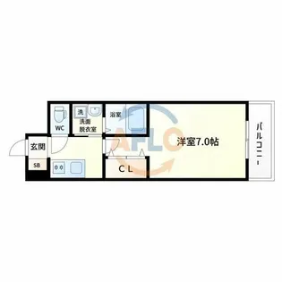 アーバンパーク田辺【9階】の間取り