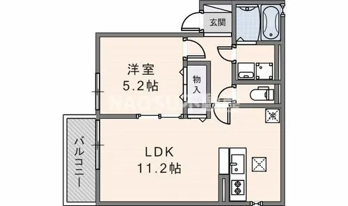 ドミール本町【102号室】の間取り