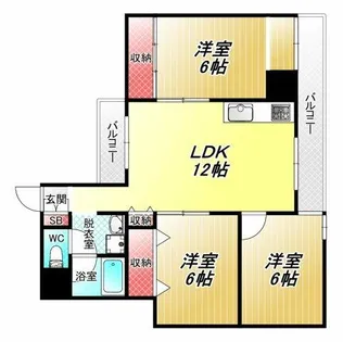 セルバ山本Ⅱ【1階】の間取り