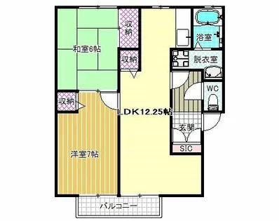 エトワールコートB棟【1階】の間取り