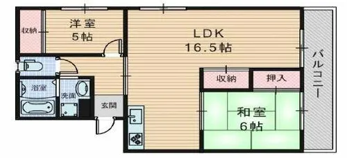 SAKURABASE東大阪【2階】の間取り