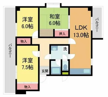 イスズハイツベル川西パート2【204号室】の間取り