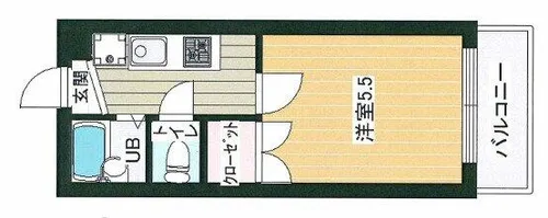 福田ハウス【3階】の間取り