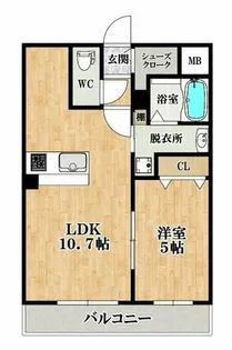 EXハイツ阿保【3階】の間取り