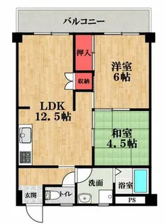 グランドール天王寺【6階】の間取り