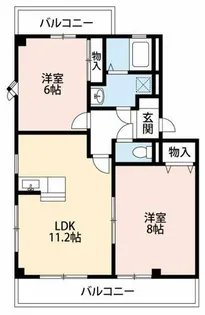 ベルサーチ真伝【203号室】の間取り