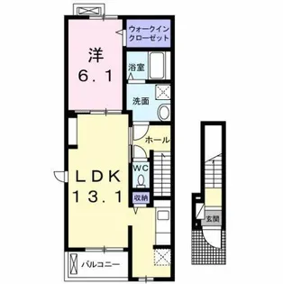 プリートビラ【2階】の間取り