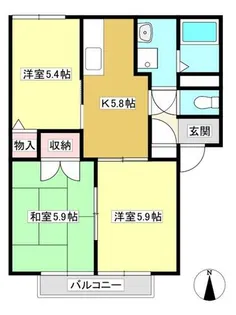 フローラルヒルズB【101号室】の間取り