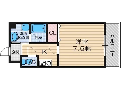 エルカーサ正雀2【2階】の間取り