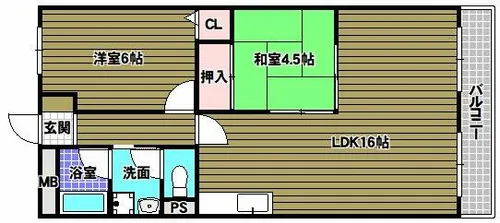 グランドメゾン津々山台【3階】の間取り