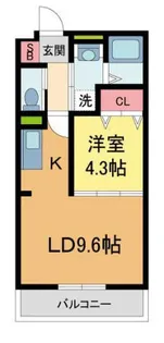 オーパスワン西宮【203号室】の間取り