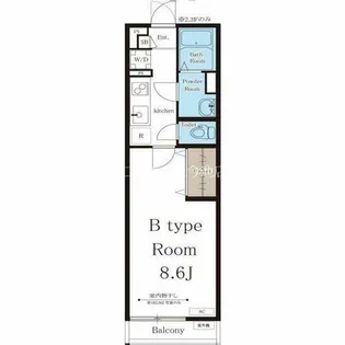リブリ・塩池【2階】の間取り