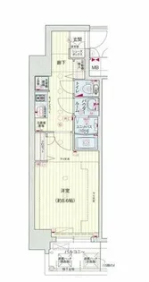 プレサンス堺筋本町センティス【4階】の間取り