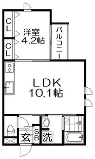 PARK五月田【1階】の間取り