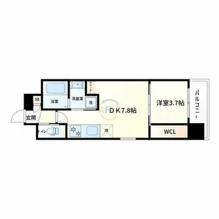 Dimora難波【4階】の間取り