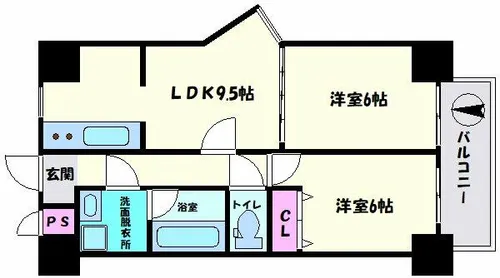 BGC難波タワー【11階】の間取り