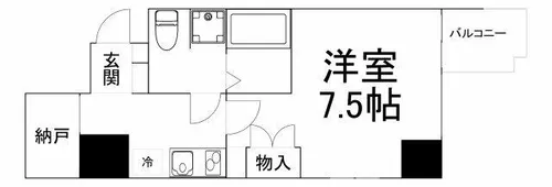 アーデン京町堀イースト【7階】の間取り