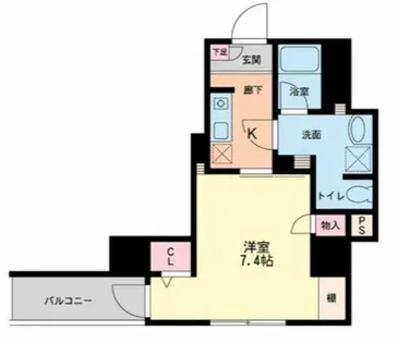 フォレステージュ北堀江【8階】の間取り