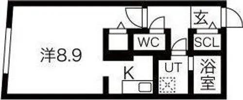 G VIVRE 岡崎駅前【101号室】の間取り