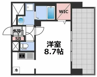 ドゥーエ森ノ宮【6階】の間取り