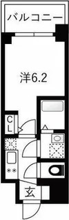 エスリードレジデンス ザ・グラン大阪福島クラス【3階】の間取り