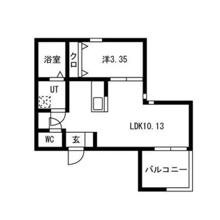 カーササクラーレ【202号室】の間取り