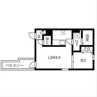 カーササクラーレ【202号室】の間取り