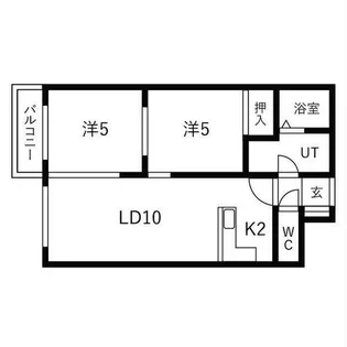 ディオステージ平岸【407号室】の間取り