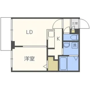 ベルガモ東区役所前【3階】の間取り
