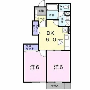 プチマルシェB【1階】の間取り