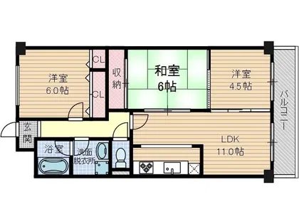 ファインアベニュー【4階】の間取り