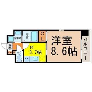 ル・シャンパーニュ【7階】の間取り