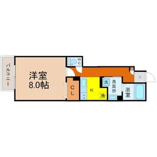 クレール新守山【1階】の間取り