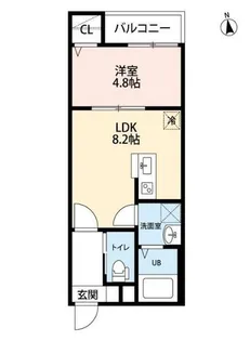 ウォーレン【1階】の間取り