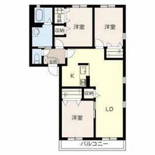 サンテヴィル【0203号室】の間取り