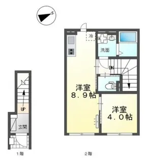ル・レスト池田【206号室】の間取り